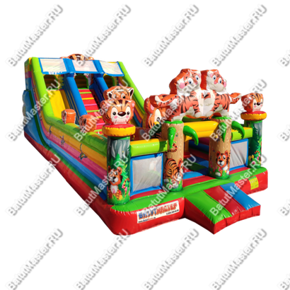 Коммерческий батут "Тигриная страна 2", 10*5*4 м
