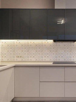 Декоративная стеновая панель ПВХ Пэчворк бежевый 482х482 мм