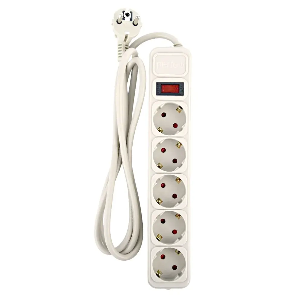 Удлинитель - сетевой фильтр REAL POWER 1,8м, 5р 16А, 3,5кВт