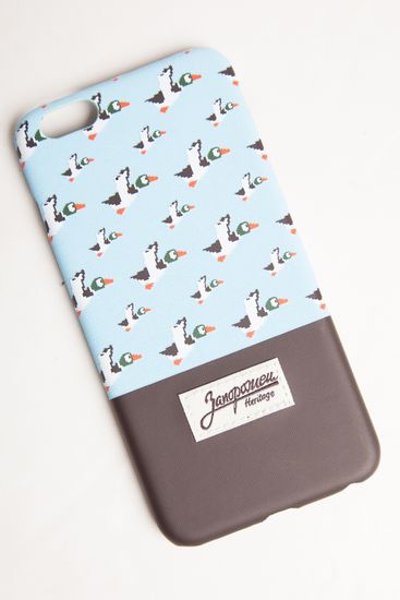 Чехол ЗАПОРОЖЕЦ Дичь86 Blue/Dark Brown iPhone 6+