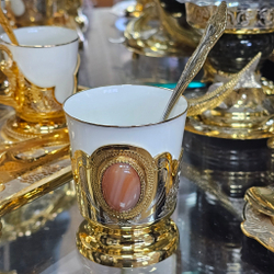 Кофейный набор с агатом "Важная персона" № 2