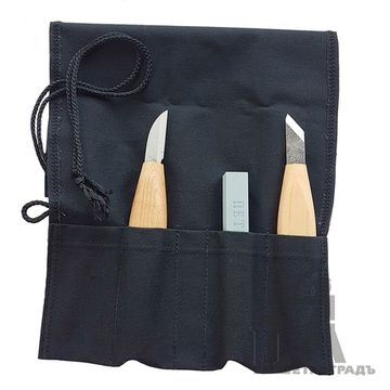 Набор для резьбы по дереву, ПЕТРОГРАДЪ,  N9, 3 предмета, в ящичке