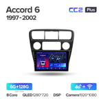 Teyes CC2 Plus 9" для Honda Accord 6 1997-2002