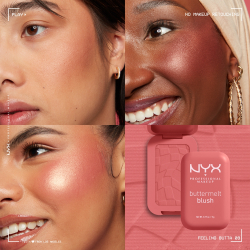 NYX Professional Makeup Buttermelt Blush - пудрово-розовый, 5 g