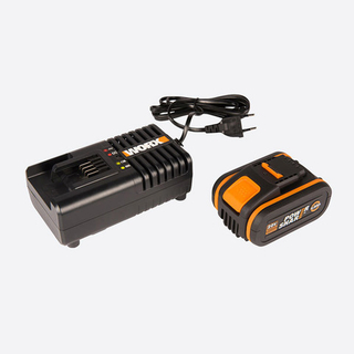 Комплект WORX3604: 1 аккумулятор 4 Ач и зарядное устройство на 2А