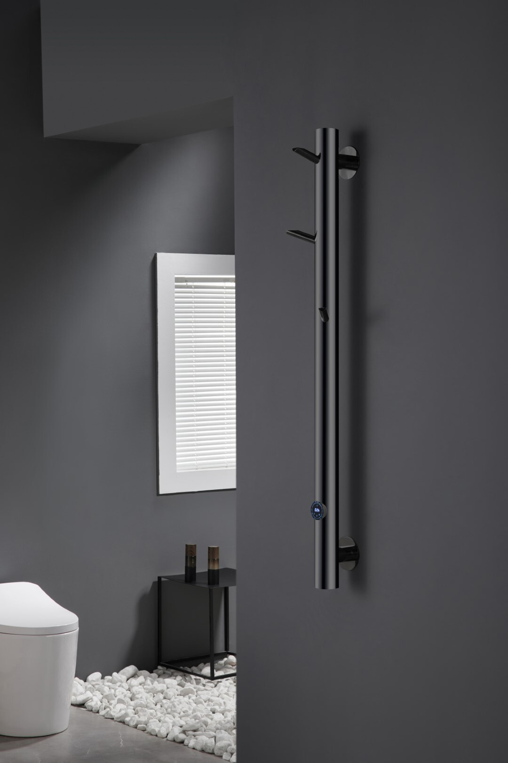 Boheme Полотенцесушитель электрический OAK SHINE GUN METAL