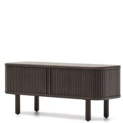 Mailen Тумба под ТВ с 2 дверцами из ясеневого шпона темной отделки 120 х 50 см