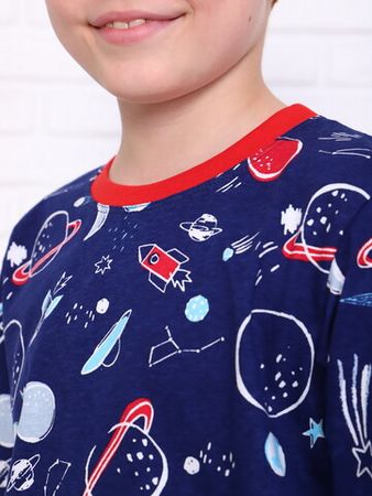 Детская пижама с брюками Вселенная дл. рукав