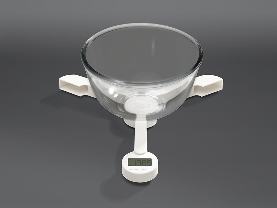 Весы кухонные складные TriScale™ белые, Joseph Joseph