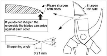 Брусок абразивный для заточки секаторов Okatsune