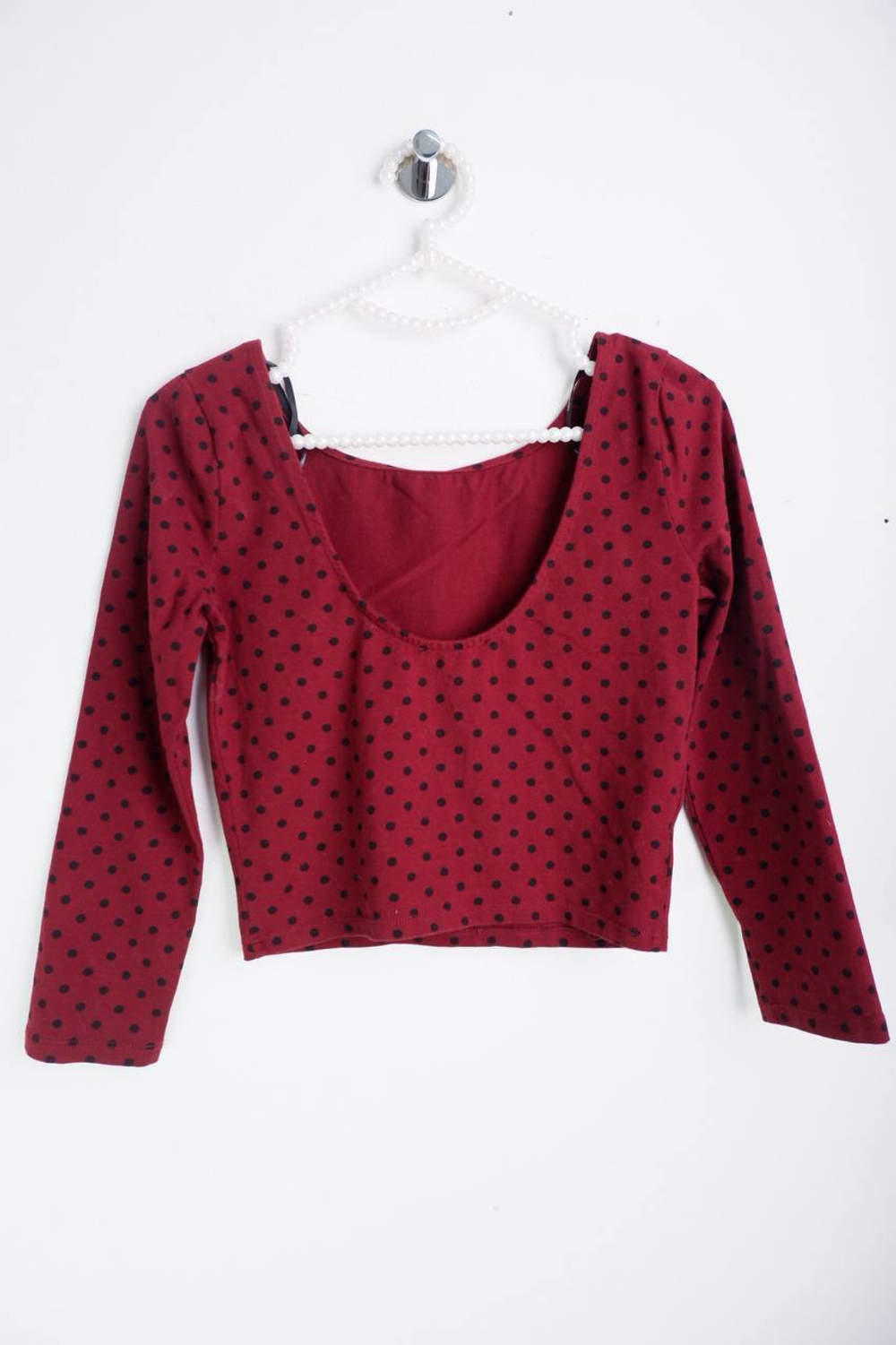 Топ Forever21 в горошек, маркировка М, визуально 46 размер