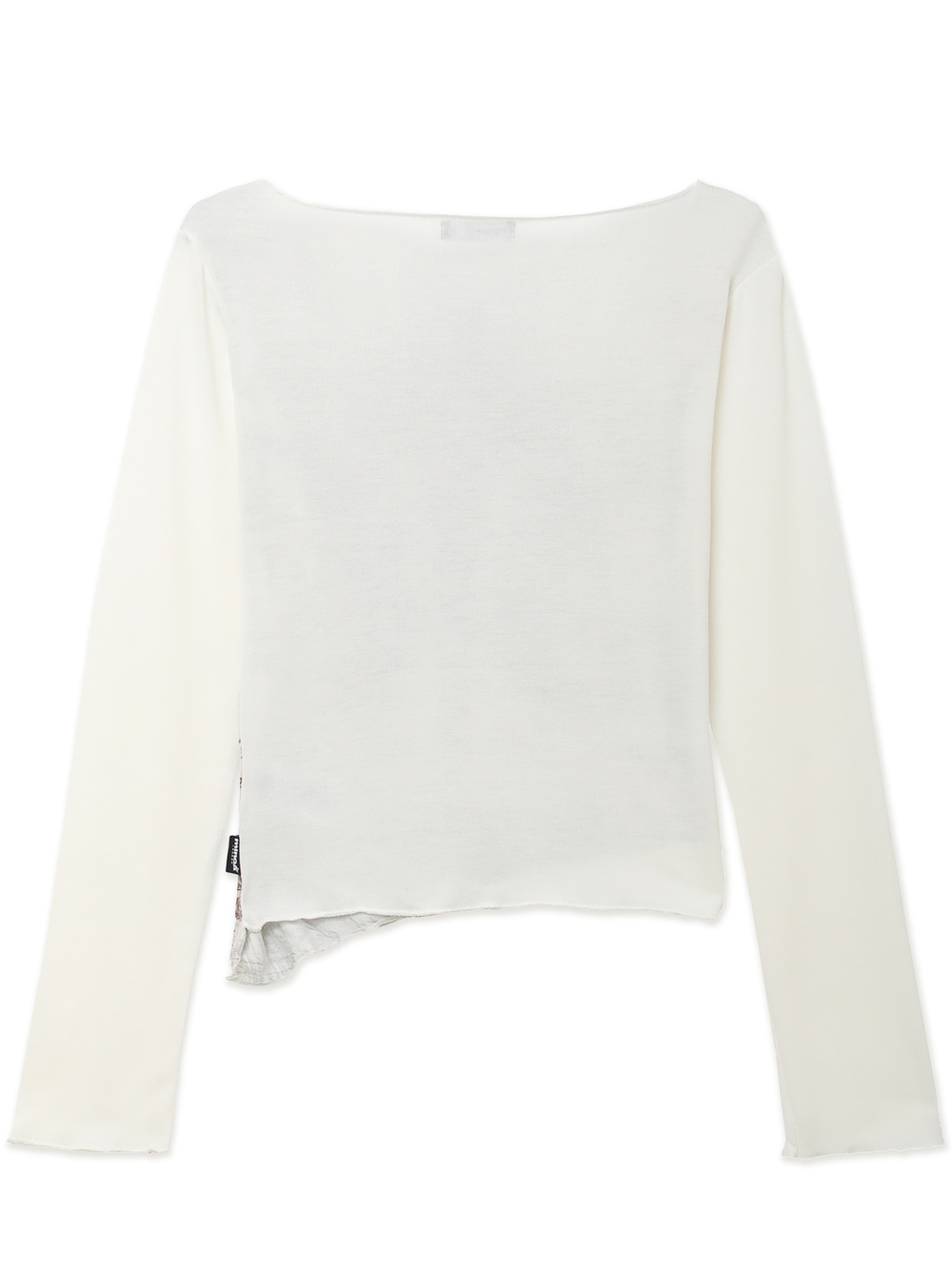 Женский Лонгслив Off-white Vintage Print Asymmetric