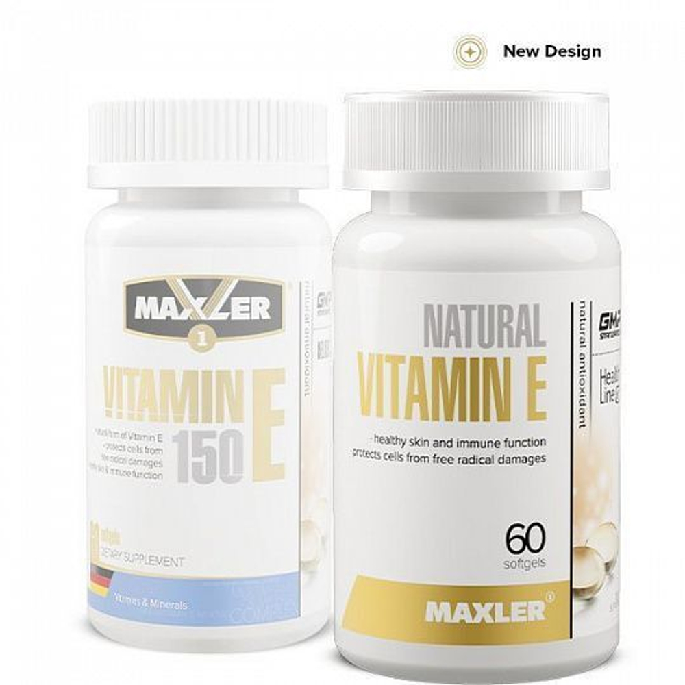 Vitamin E Natural 60 капс. (Maxler)