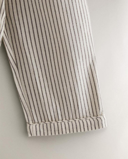 ZARA HOME ДЕТСКАЯ ПИЖАМА НА РОЖДЕСТВЕНСКУЮ ТЕМАТИКУ В ПОЛОСКУ, ЖЕЛТОВАТО-БЕЛЫЙ