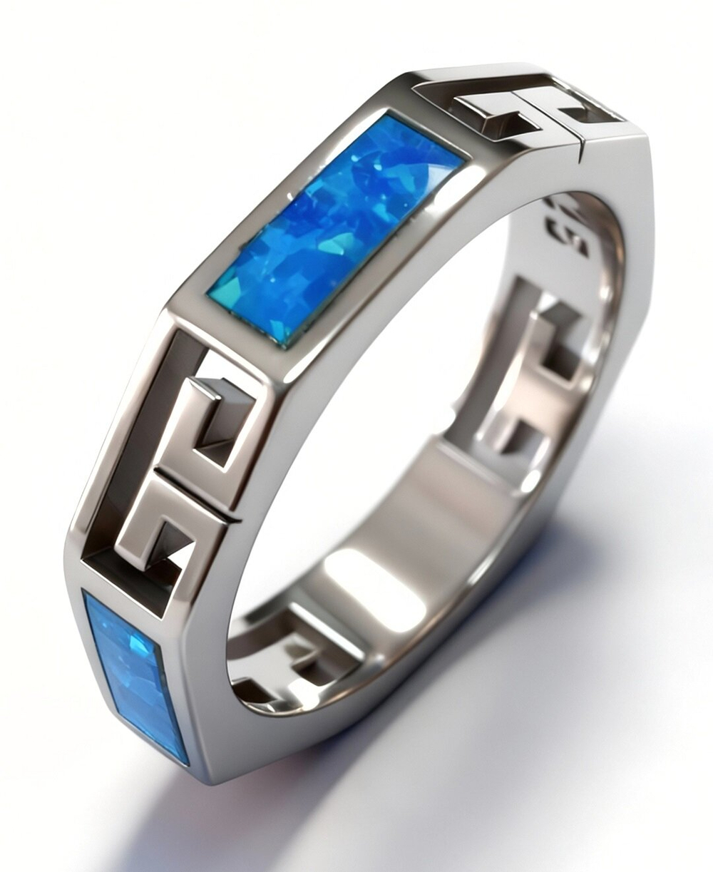 Ювелирное кольцо из серебра,вставка опал,размер 17.5