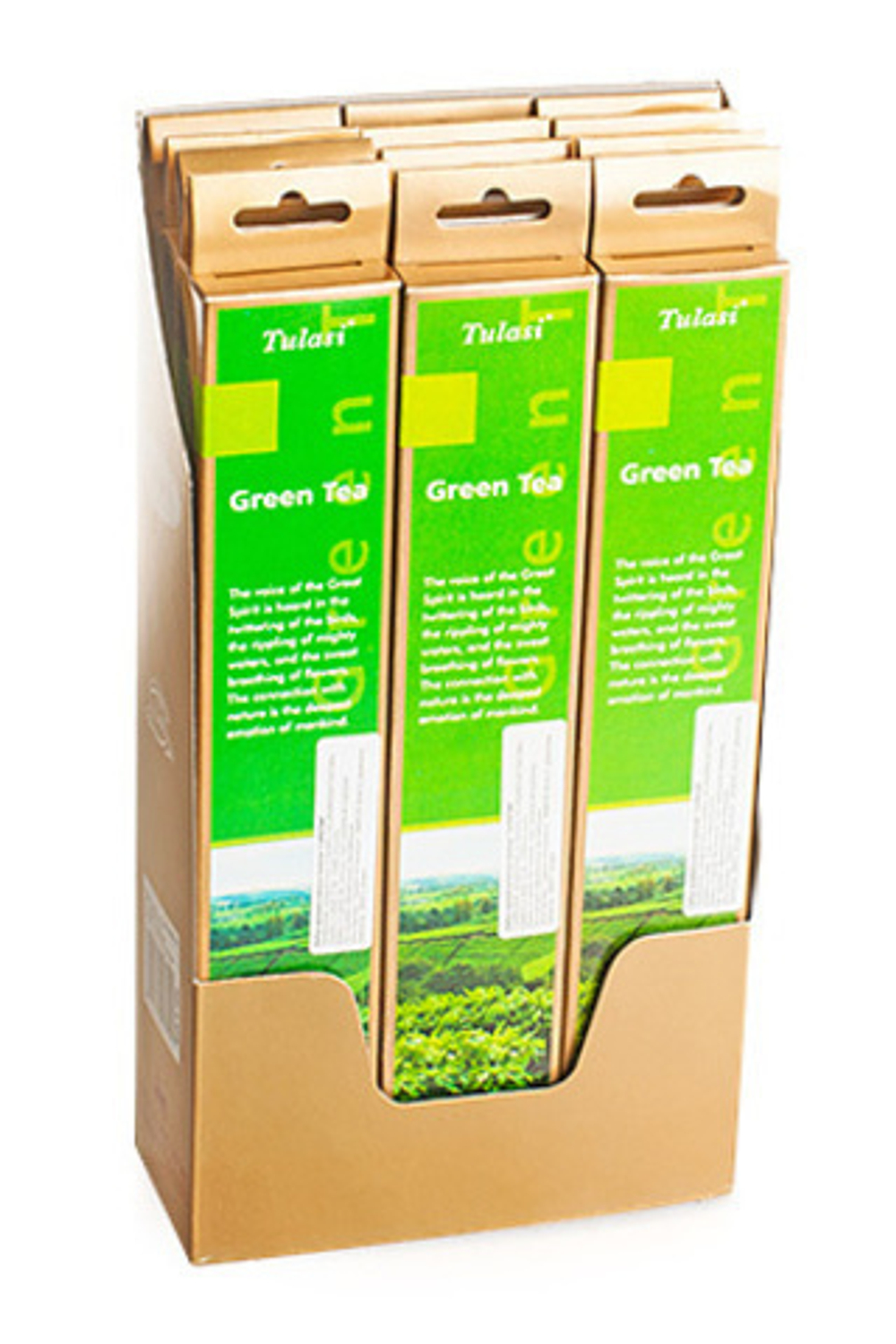 Tulasi Green tea Благовоние Зеленый чай, евро-подвес