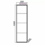 Пенал Aqwella Genesis 35 GEN0535MG миллениум серый/белый