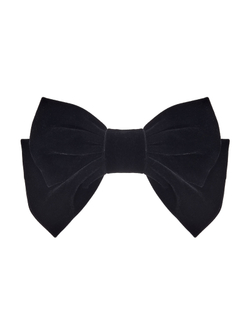 Заколка бархатный бант, классический