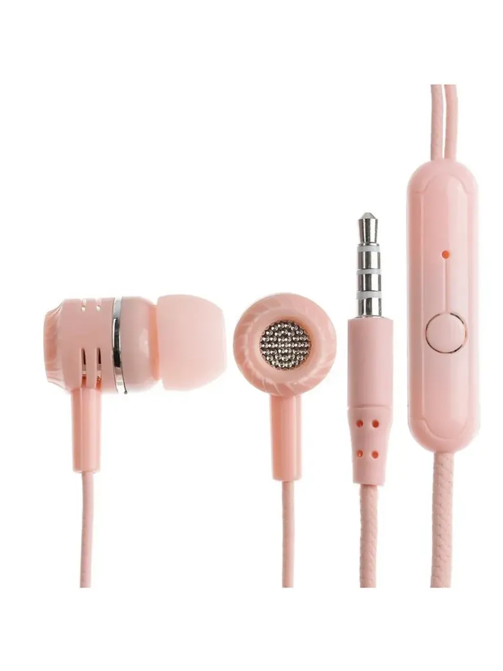 Наушники CB-52, проводные, вакуумные, микрофон, 1 м, Jack 3.