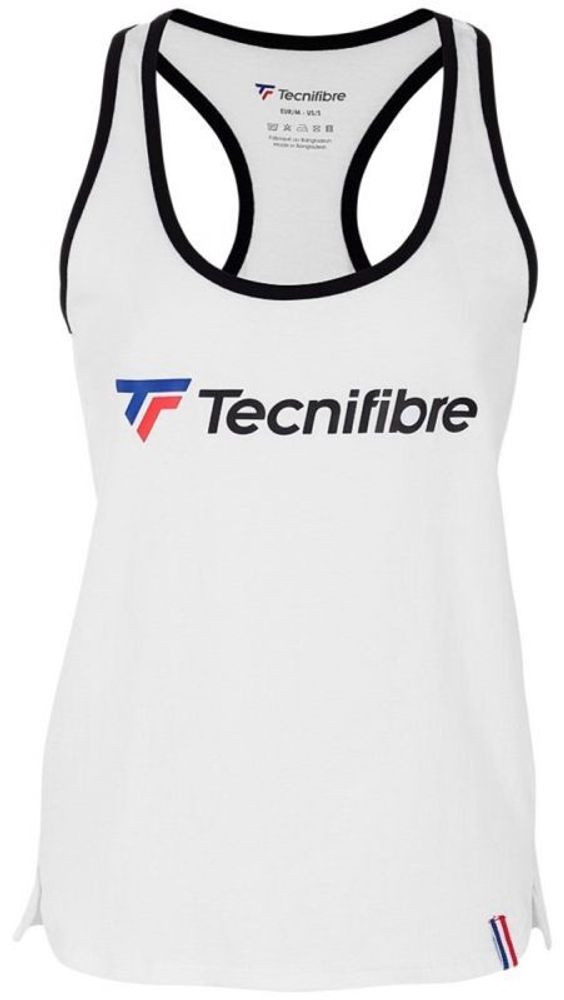 Футболка для девочки теннисная Tecnifibre Lady Cotton Top Jr - white