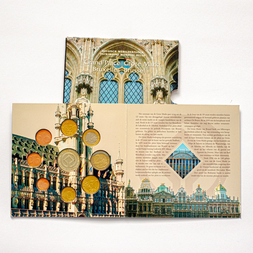Belgium 2005 Year Set "The Grote Markt in Brussels"