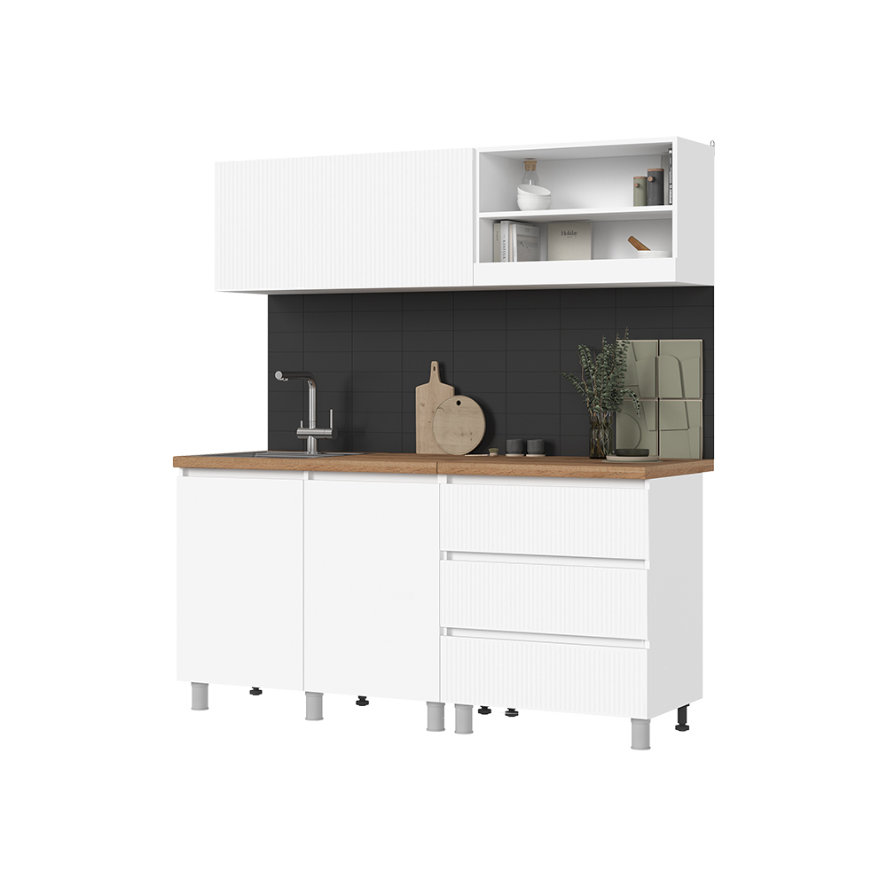 Кухня 1,7 Хелен Фасад МДФ с фрезеровкой