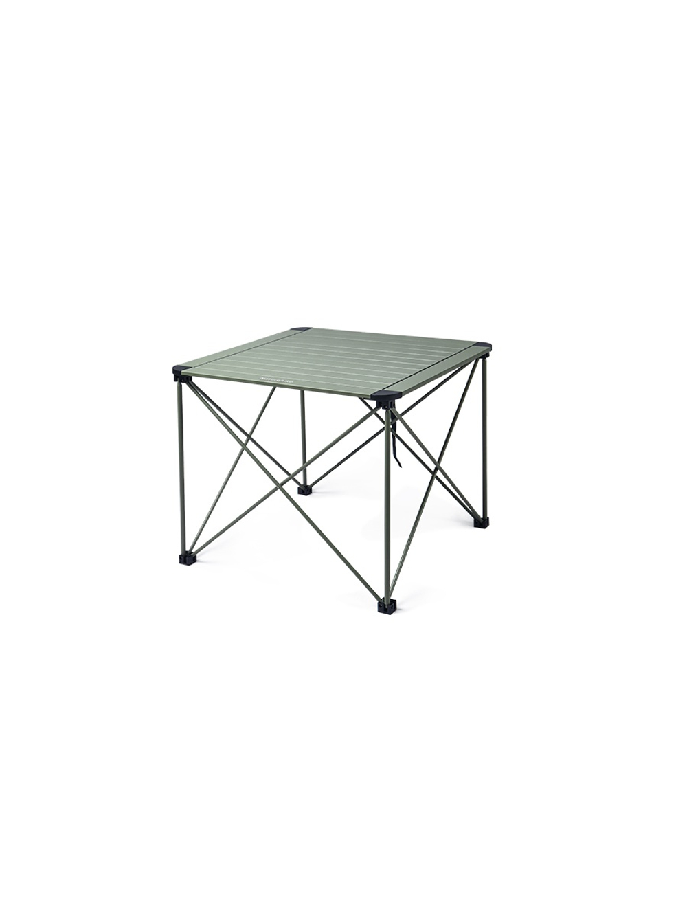 Стол туристический Naturehike Yamami L03 алюминиевый, 52,5х52,5х42 см, складной, серо-зеленый