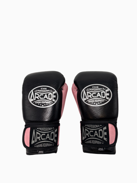 Перчатки боксерские Arcade черно-розовые