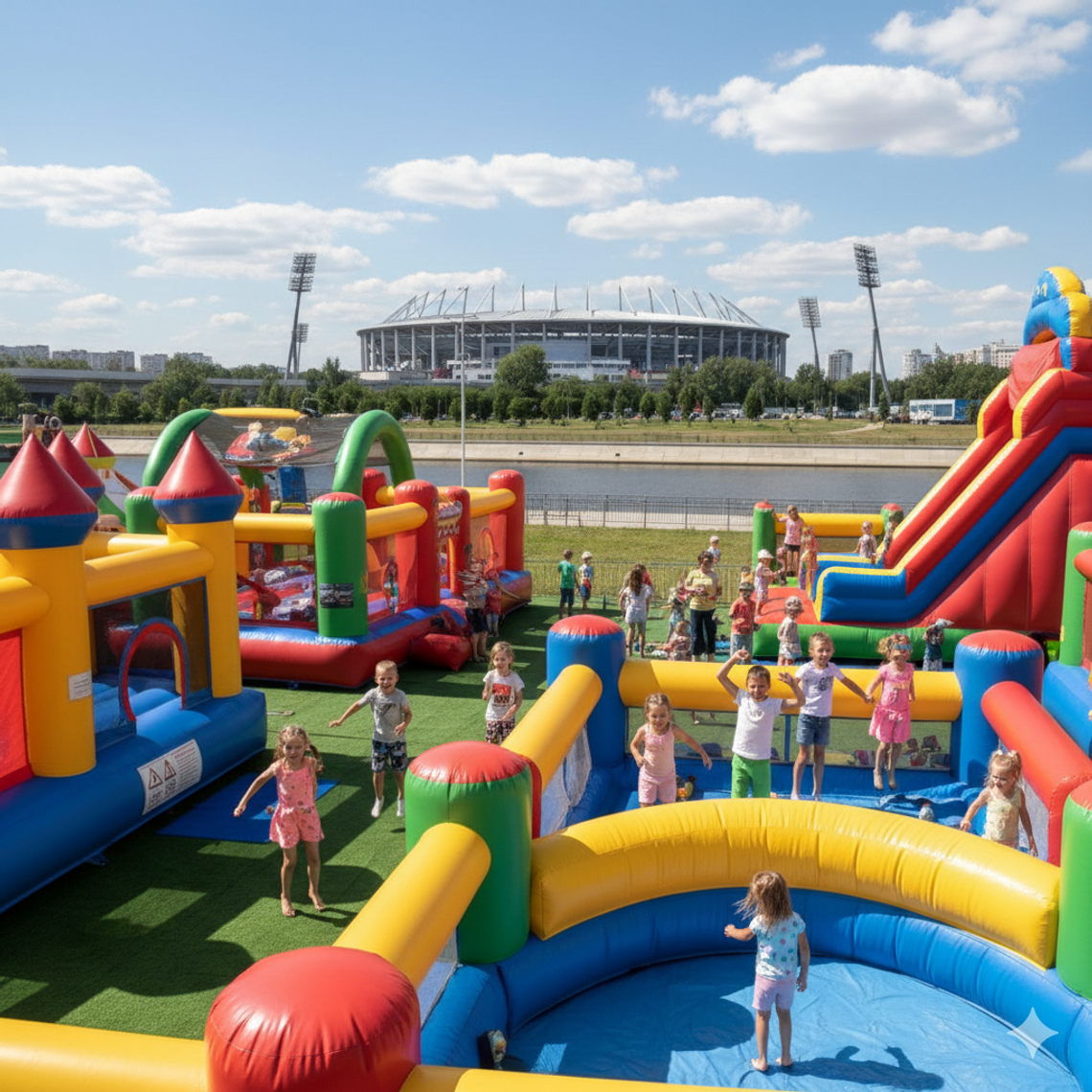 Батут купить в Химках – Надувные аттракционы БатутМастер 🎪