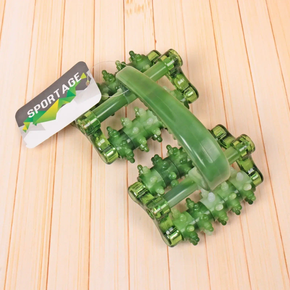 Массажер для тела роликовый «Дуга-Energy» 16*9,5*10 см, зеленый