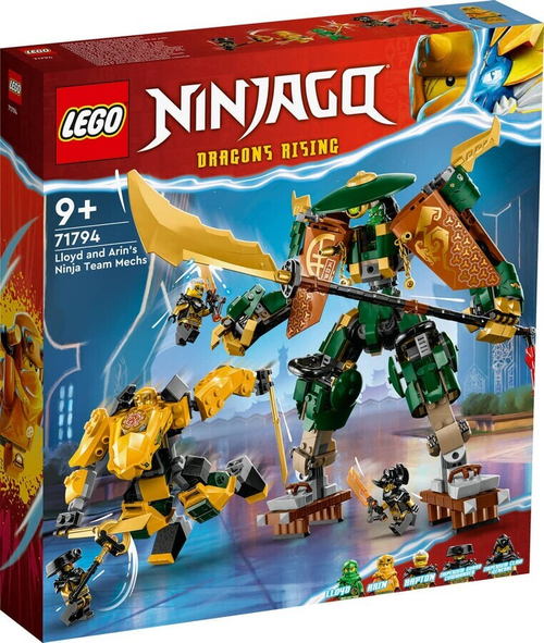Конструктор LEGO Ninjago 71794 Командные роботы ниндзя Ллойда и Арин