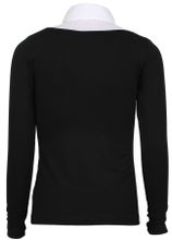 Черная школьная блузка-обманка REMIX