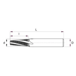 VM-RC110 Резьбофреза твердосплавная Rc1/8 HRC55