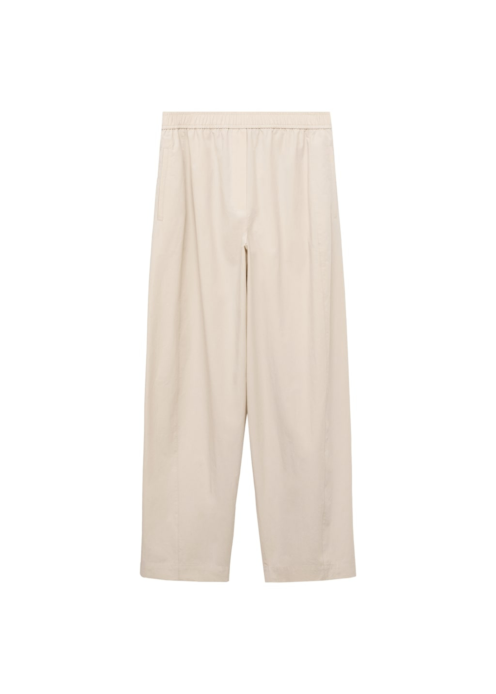 Брюки из хлопка со сборкой на поясе