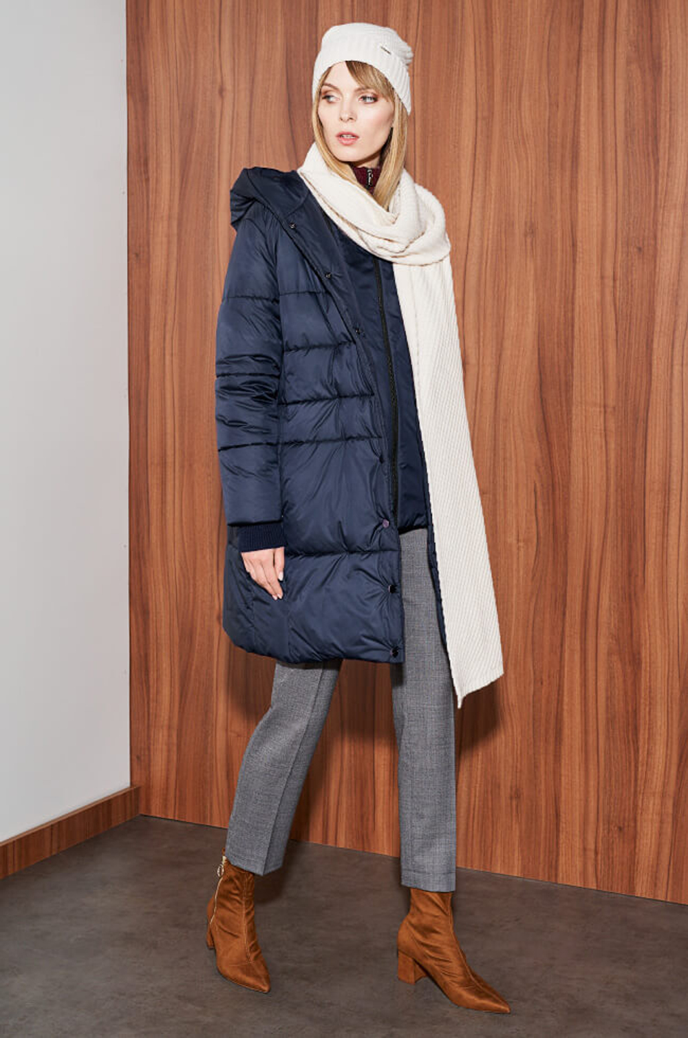 3672 Брюки женские (серый меланж)