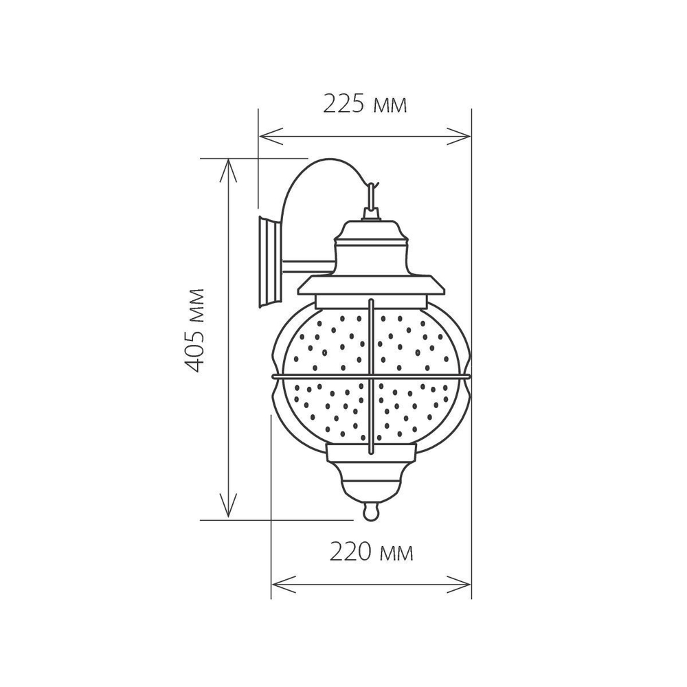 Regul D черная медь уличный настенный светильник GLXT-1475D