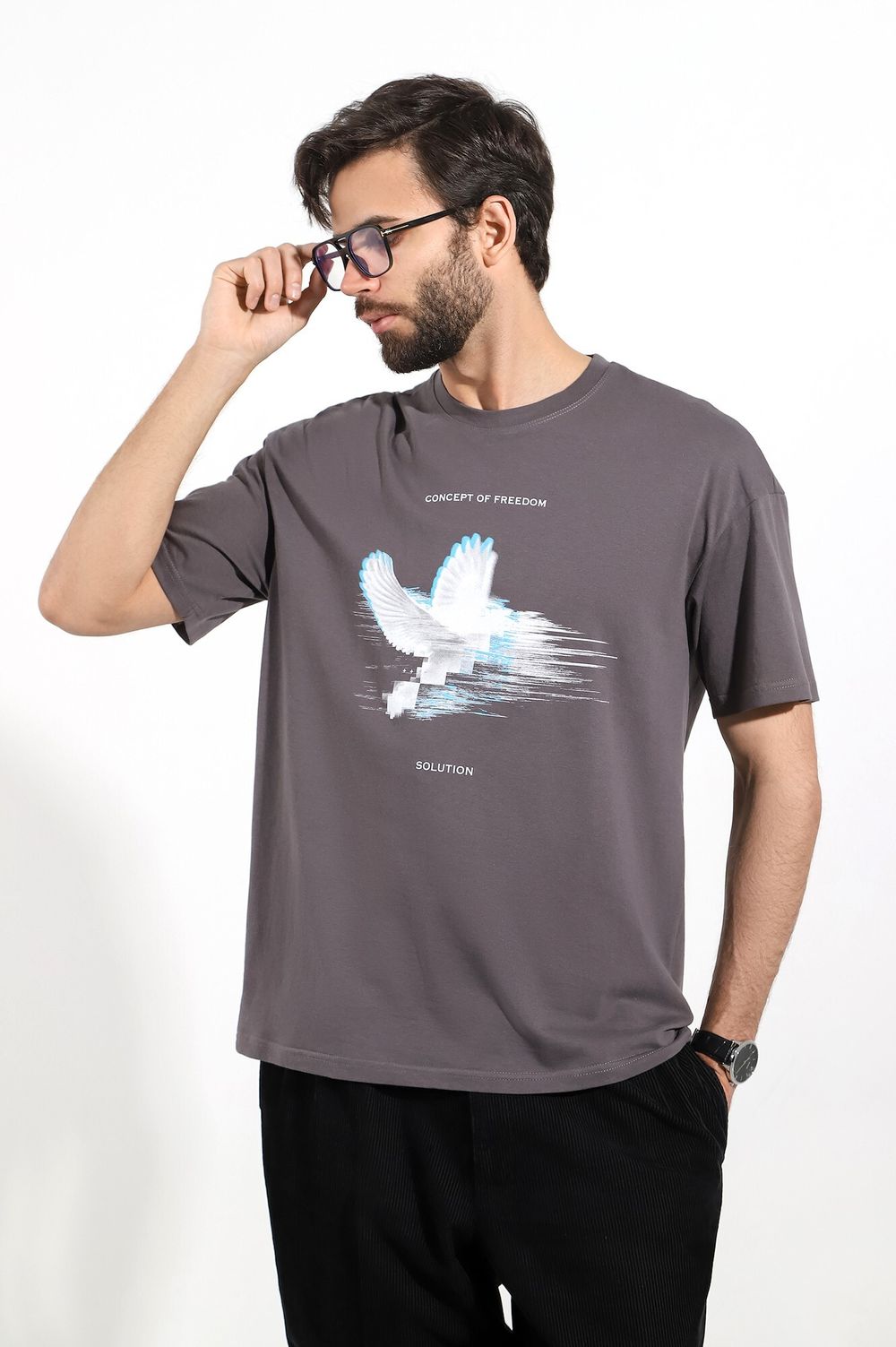 Фуфайка (футболка) мужская Герой-4 Виотекс ГРАФИТОВЫЙ