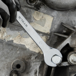 Набор ключей комбинированных, 8-19 мм, 8 шт, CrV, матовый хром Stels 15428