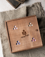 Медовый подарочный набор HoneyForYou "Ягодный квартет" в деревянном ящике