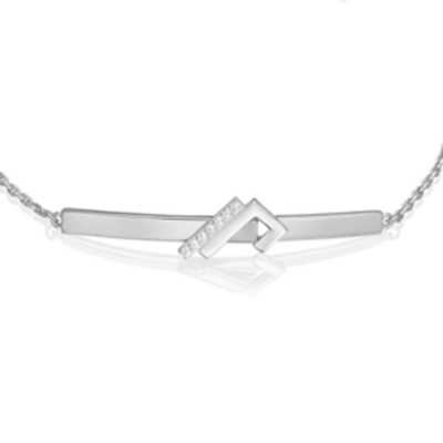 Браслет из белого золота c фианитами Артикул: 05-0765-00-401-1120