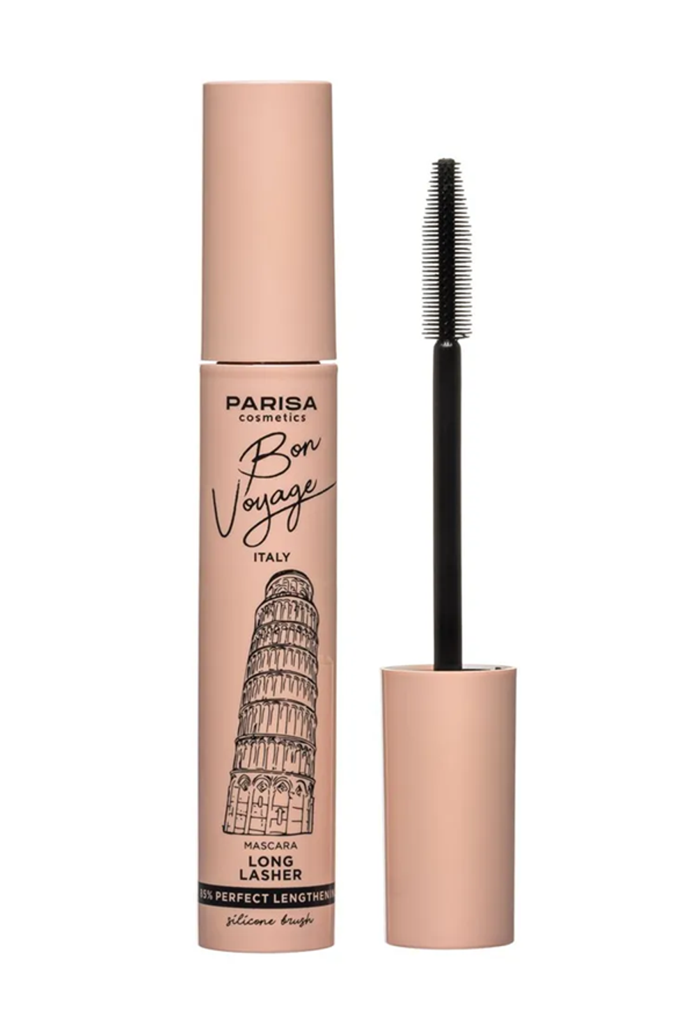 Parisa Тушь для ресниц М-117 Италия Long Lashes, идеальное удлинение, Черный