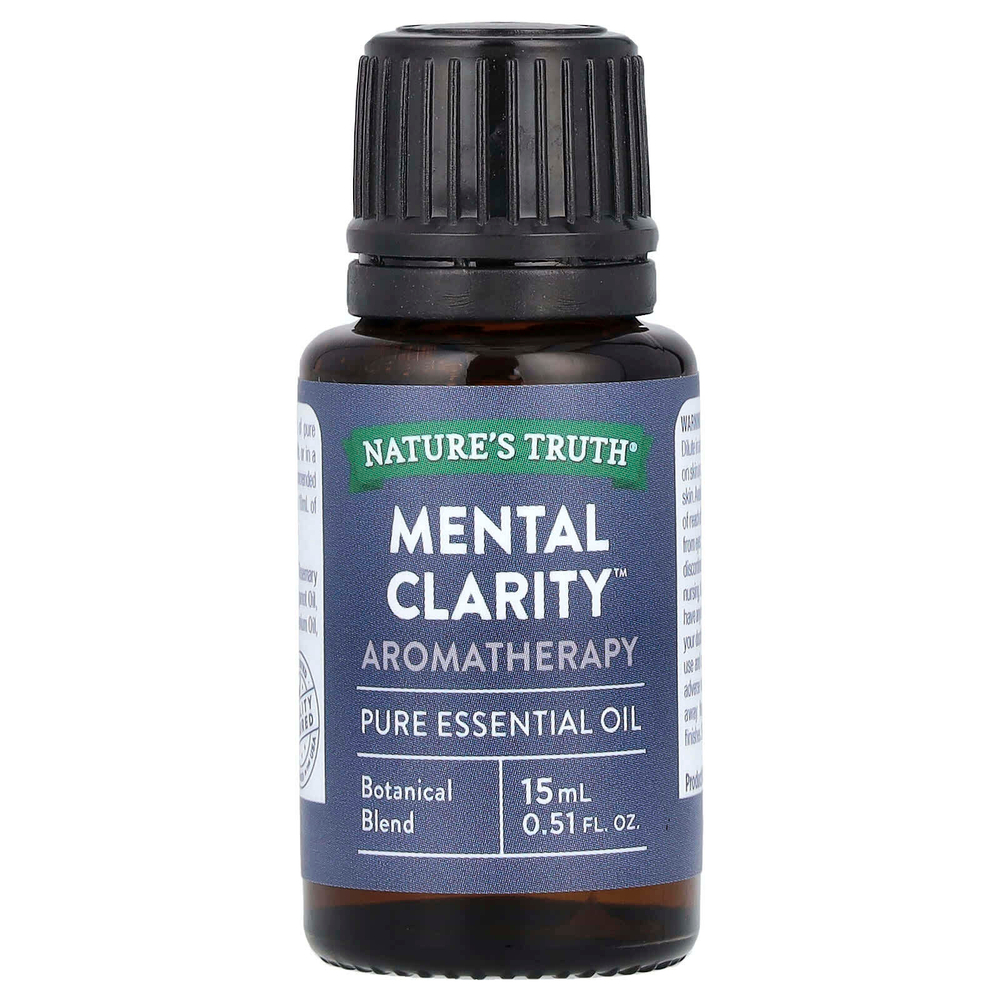 Nature's Truth, Чистое эфирное масло, Focusing Mental Clarity ™, 15 мл (0,51 жидк. унц.)