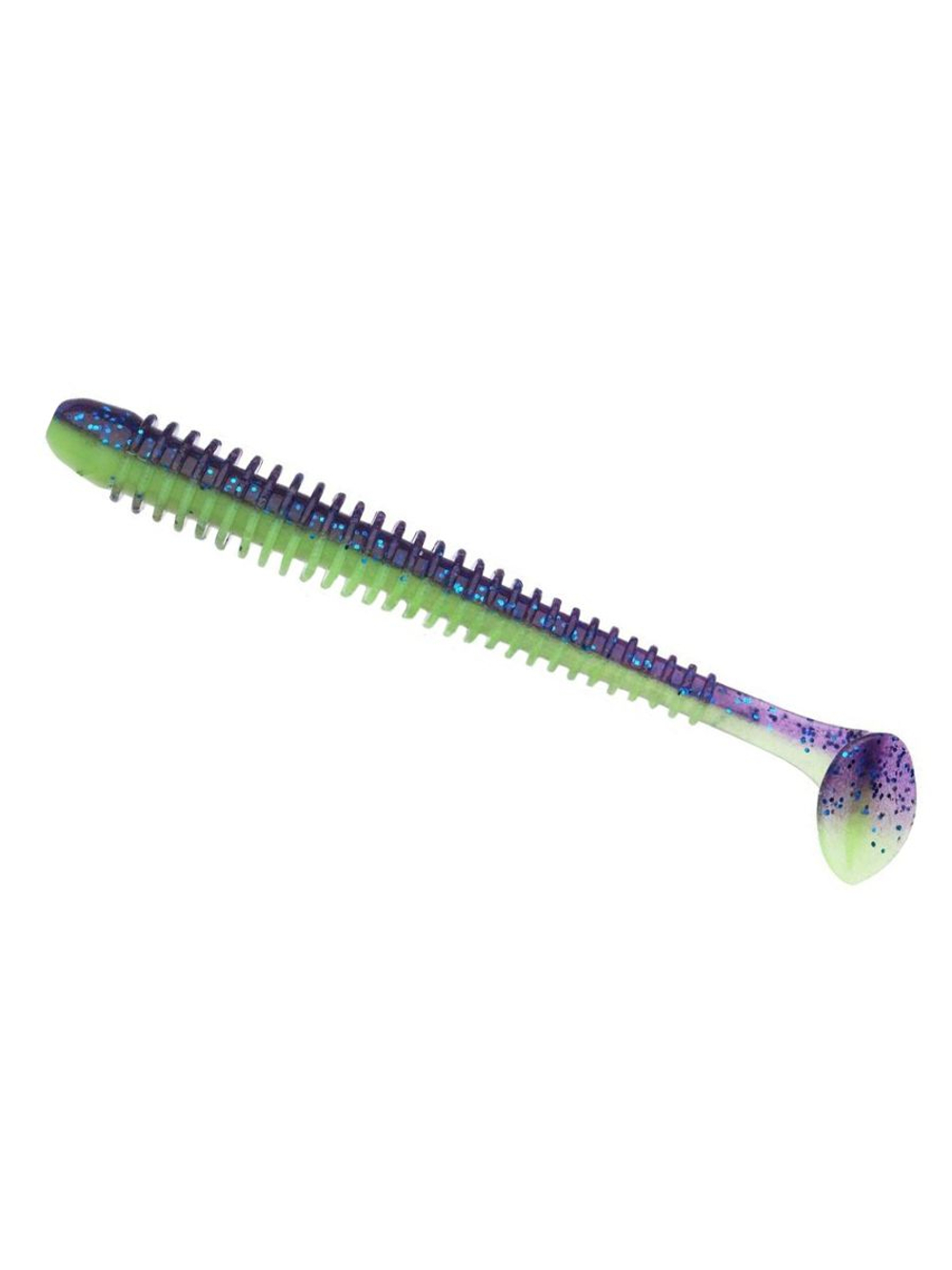 Приманка силиконовая Keitech Swing Impact 4.5" #417 Gold Flash Minnow, 3 упаковки по 6 штук
