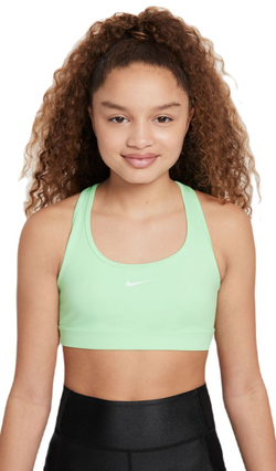 Теннисный бюстгальтер dziewczecy Nike Girls Swoosh Sports Bra - Mint