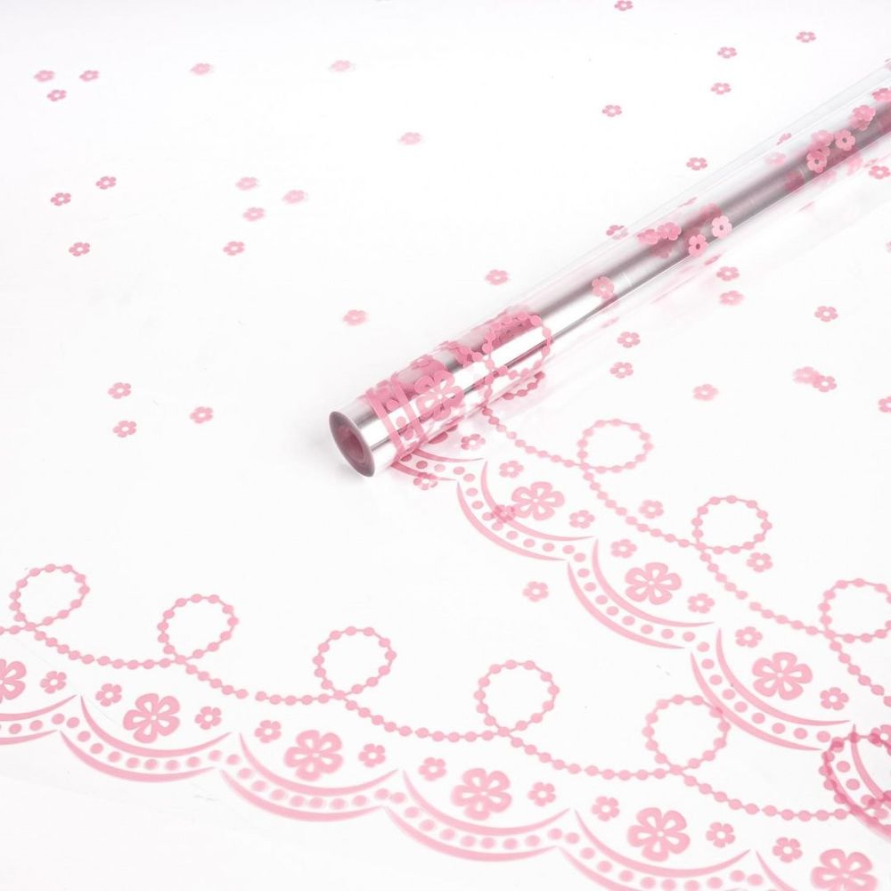 Пленка Бусы НЕЖ-РОЗОВЫЙ 70см*200гр