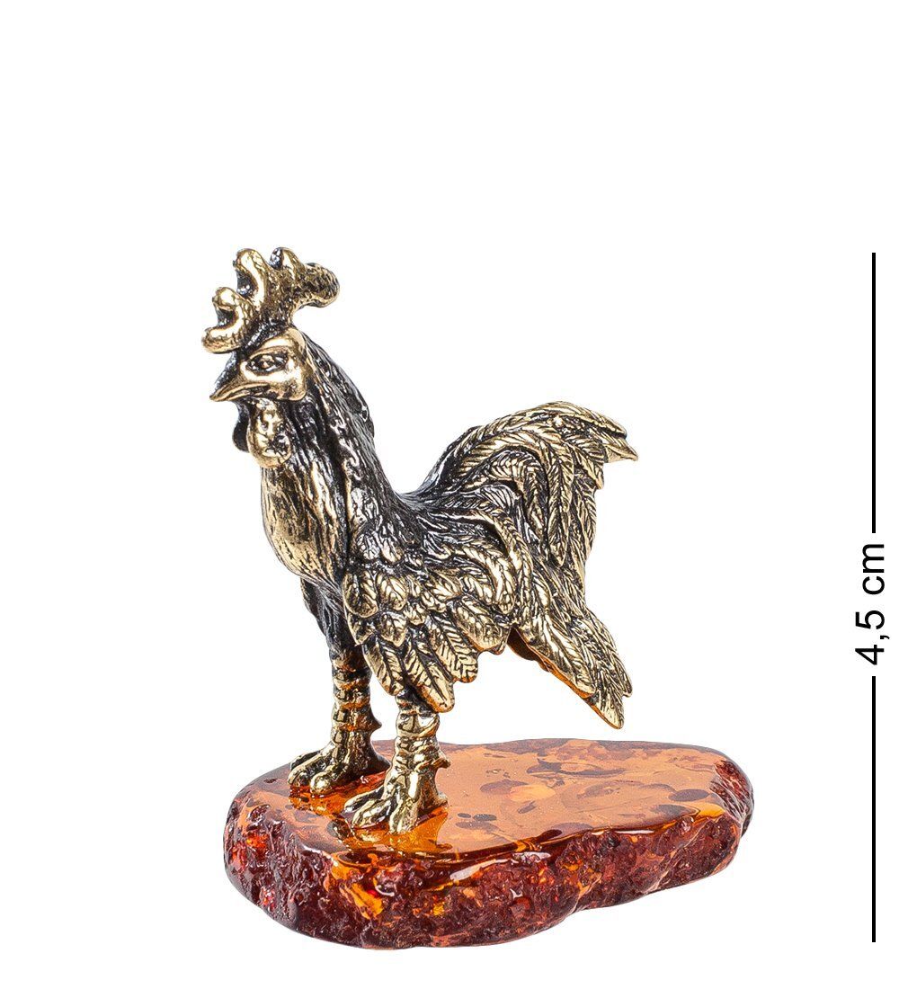 AM-1377 Фигурка «Петух Шабо» (латунь, янтарь)