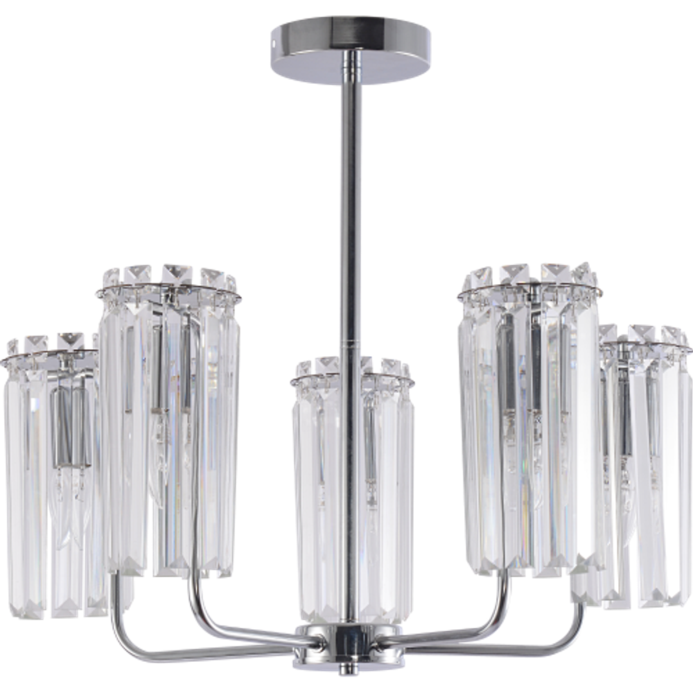 Люстра Rivoli   1063-305 5хЕ14 40 Вт хрусталь