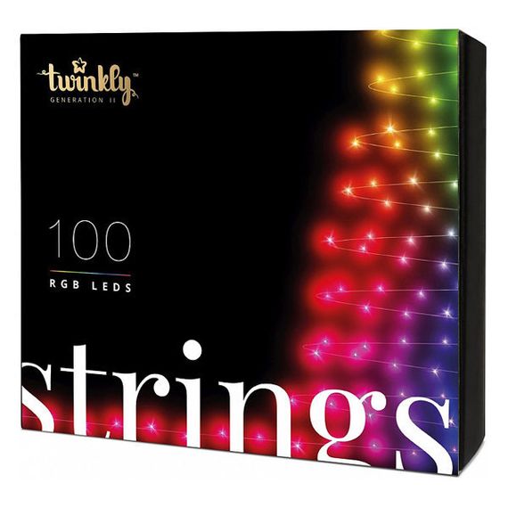 Smart LED гирлянда Twinkly Strings RGB 100 светодиодов (TWS100STP-BEU)
