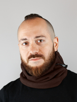 Бафф тёмно-коричневый флис