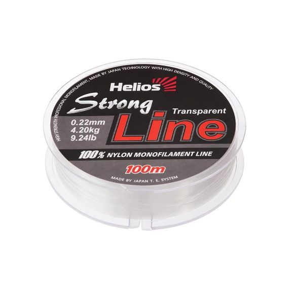 Леска Helios Strong Line Nylon Transparent 0,22mm/100 (HS-SLT-22/100)